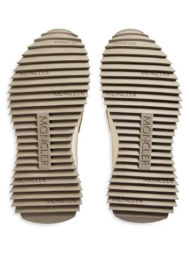 Moncler Women's Pacey2 Sneakers in Suede and Nubuck - Light Beige - Size 11 | Thumbnail 4 Moncler Women's Pacey2 Sneakers in Suede and Nubuck - Light Beige - Size 11 | Thumbnail 4