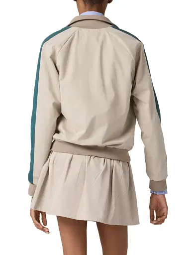 Miu Miu Women's Washed Twill Blouson Jacket - Beige Khaki - Size 4 | Thumbnail 5 Miu Miu Women's Washed Twill Blouson Jacket - Beige Khaki - Size 4 | Thumbnail 5