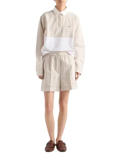 Prada Women's Chambray Shorts | Thumbnail 5 Prada Women's Chambray Shorts | Thumbnail 5