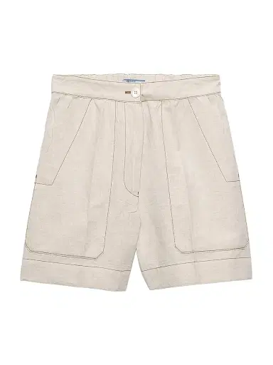 Prada Women's Chambray Shorts | Thumbnail 1 Prada Women's Chambray Shorts | Thumbnail 1