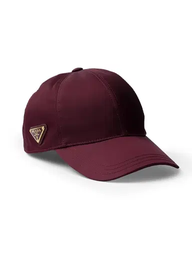 Prada Women's Re-Nylon Baseball Cap - Dark Red - Size Large | Thumbnail 1 Prada Women's Re-Nylon Baseball Cap - Dark Red - Size Large | Thumbnail 1