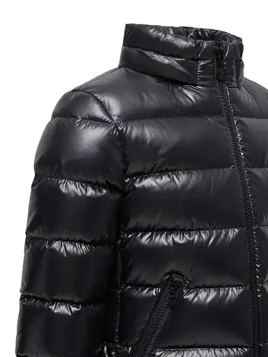 Moncler Little Girl's & Girl's Bady Zip Up Down Jacket - Black - Size 14 | Thumbnail 4 Moncler Little Girl's & Girl's Bady Zip Up Down Jacket - Black - Size 14 | Thumbnail 4