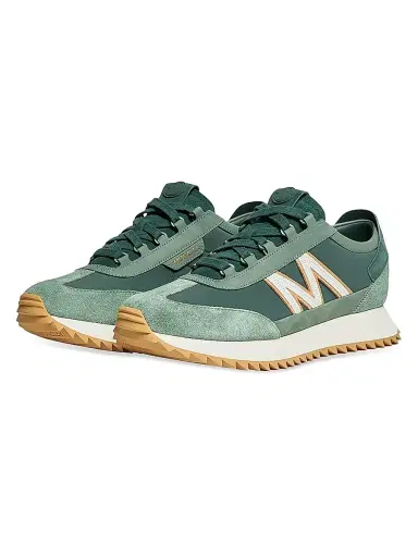 Moncler Men's Pacey2 Sneakers in Suede & Nubuck - Green | Thumbnail 2 Moncler Men's Pacey2 Sneakers in Suede & Nubuck - Green | Thumbnail 2