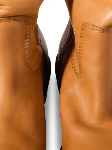 Miu Miu Women's Calf Leather Booties - Brown | Thumbnail 3 Miu Miu Women's Calf Leather Booties - Brown | Thumbnail 3