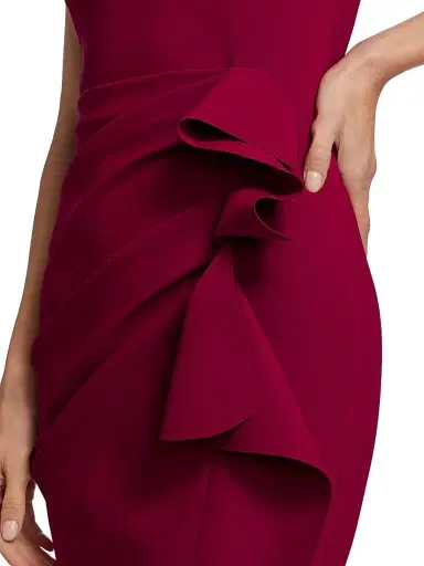 Chiara Boni La Petite Robe Women's Gudrum Halter Ruffle Gown | Thumbnail 6 Chiara Boni La Petite Robe Women's Gudrum Halter Ruffle Gown | Thumbnail 6