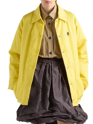 Prada Women's Re-Nylon Blouson Jacket - Yellow | Thumbnail 2 Prada Women's Re-Nylon Blouson Jacket - Yellow | Thumbnail 2
