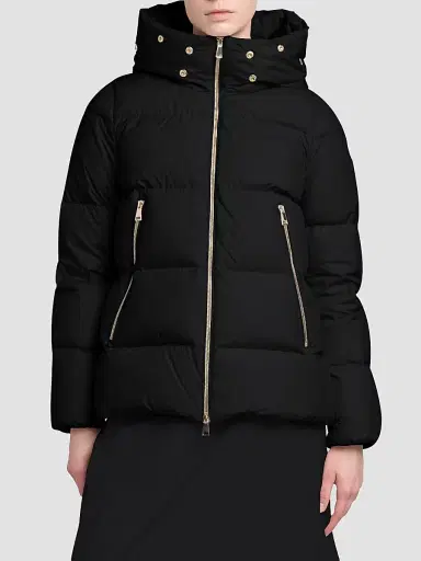 Moncler Women's Laichefur Puffer Jacket - Black | Thumbnail 5 Moncler Women's Laichefur Puffer Jacket - Black | Thumbnail 5