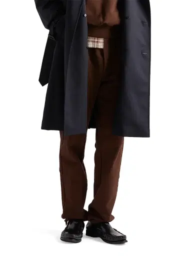 Prada Men's Cotton Pants - Brown | Thumbnail 2 Prada Men's Cotton Pants - Brown | Thumbnail 2