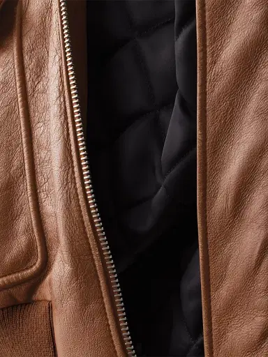 Prada Women's Nappa Leather Bomber Jacket - Brown - Size 6 | Thumbnail 6 Prada Women's Nappa Leather Bomber Jacket - Brown - Size 6 | Thumbnail 6