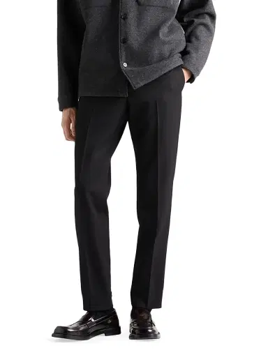 Prada Men's Wool Pants - Black - Size 36 | Thumbnail 2 Prada Men's Wool Pants - Black - Size 36 | Thumbnail 2