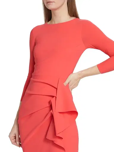 Chiara Boni La Petite Robe Women's Gathered Side Midi-Dress | Thumbnail 6 Chiara Boni La Petite Robe Women's Gathered Side Midi-Dress | Thumbnail 6