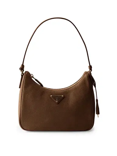 Prada Women's Re-edition 2005 Nubuck And Saffiano Leather Mini-bag - Brown | Thumbnail 1 Prada Women's Re-edition 2005 Nubuck And Saffiano Leather Mini-bag - Brown | Thumbnail 1
