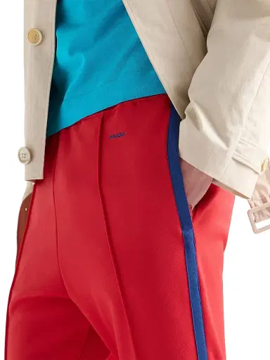 Prada Men's Technical Fabric Pants - Red | Thumbnail 5 Prada Men's Technical Fabric Pants - Red | Thumbnail 5