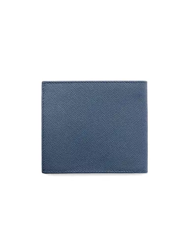 Prada Men's Saffiano Leather Wallet - Blue | Thumbnail 2 Prada Men's Saffiano Leather Wallet - Blue | Thumbnail 2