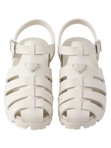Prada Men's Rubber Fisherman Sandals - Beige Khaki - Size 8.5 | Thumbnail 2 Prada Men's Rubber Fisherman Sandals - Beige Khaki - Size 8.5 | Thumbnail 2
