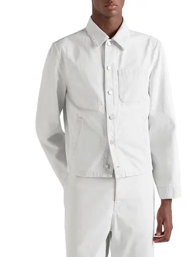 Prada Men's Denim Blouson Jacket - Grey - Size Large | Thumbnail 2 Prada Men's Denim Blouson Jacket - Grey - Size Large | Thumbnail 2