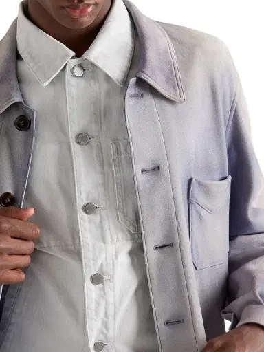 Prada Men's Denim Blouson Jacket - Grey - Size Large | Thumbnail 4 Prada Men's Denim Blouson Jacket - Grey - Size Large | Thumbnail 4