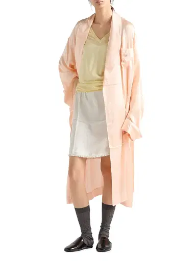 Prada Women's Cashmere and Silk V-Neck Sweater - Yellow | Thumbnail 5 Prada Women's Cashmere and Silk V-Neck Sweater - Yellow | Thumbnail 5