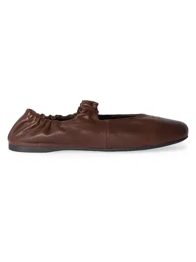 Miu Miu Women's Ruches Nappa Leather Ballerinas | Thumbnail 1 Miu Miu Women's Ruches Nappa Leather Ballerinas | Thumbnail 1