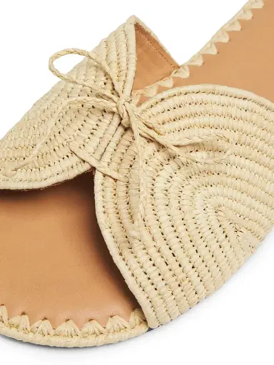 Odissì Women's Lipa Bow-Detailed Woven Sandals - Natural - Size 8 | Thumbnail 5 Odissì Women's Lipa Bow-Detailed Woven Sandals - Natural - Size 8 | Thumbnail 5