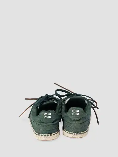 Miu Miu Women's Gymnasium Gabardine Sneakers | Thumbnail 2 Miu Miu Women's Gymnasium Gabardine Sneakers | Thumbnail 2