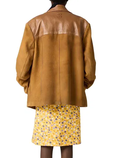 Miu Miu Women's Poplin Dress - Yellow | Thumbnail 3 Miu Miu Women's Poplin Dress - Yellow | Thumbnail 3