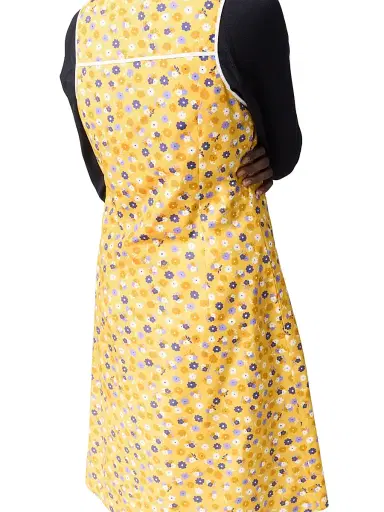 Miu Miu Women's Poplin Dress - Yellow | Thumbnail 4 Miu Miu Women's Poplin Dress - Yellow | Thumbnail 4