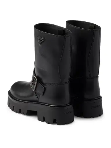 Prada Women's Leather Boots - Black | Thumbnail 3 Prada Women's Leather Boots - Black | Thumbnail 3