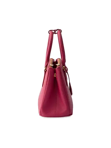 Prada Women's Small Galleria Saffiano Leather Top Handle Bag - Dark Pink | Thumbnail 5 Prada Women's Small Galleria Saffiano Leather Top Handle Bag - Dark Pink | Thumbnail 5