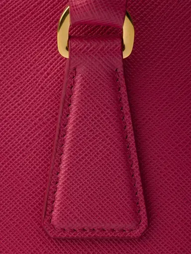 Prada Women's Small Galleria Saffiano Leather Top Handle Bag - Dark Pink | Thumbnail 6 Prada Women's Small Galleria Saffiano Leather Top Handle Bag - Dark Pink | Thumbnail 6