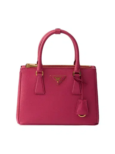 Prada Women's Small Galleria Saffiano Leather Top Handle Bag - Dark Pink | Thumbnail 1 Prada Women's Small Galleria Saffiano Leather Top Handle Bag - Dark Pink | Thumbnail 1