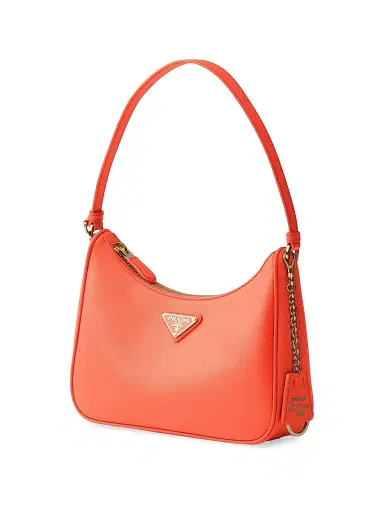 Prada Women's Re-Edition 2005 Saffiano Leather Shoulder Bag - Orange | Thumbnail 2 Prada Women's Re-Edition 2005 Saffiano Leather Shoulder Bag - Orange | Thumbnail 2