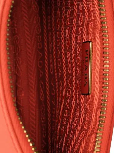 Prada Women's Re-Edition 2005 Saffiano Leather Shoulder Bag - Orange | Thumbnail 4 Prada Women's Re-Edition 2005 Saffiano Leather Shoulder Bag - Orange | Thumbnail 4