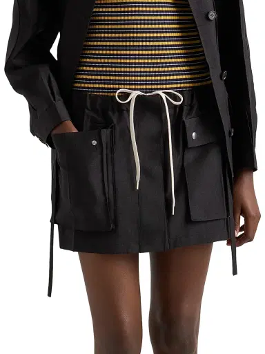 Prada Women's Kid Mohair Miniskirt - Dark Grey - Size 4 | Thumbnail 2 Prada Women's Kid Mohair Miniskirt - Dark Grey - Size 4 | Thumbnail 2