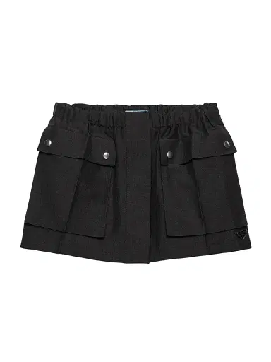 Prada Women's Kid Mohair Miniskirt - Dark Grey - Size 4 | Thumbnail 1 Prada Women's Kid Mohair Miniskirt - Dark Grey - Size 4 | Thumbnail 1