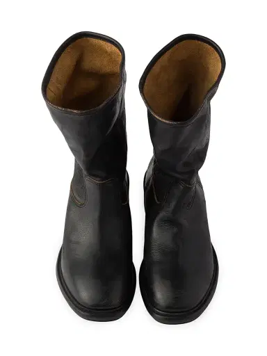 Prada Women's Vintage-Effect Leather Boots - Black | Thumbnail 2 Prada Women's Vintage-Effect Leather Boots - Black | Thumbnail 2