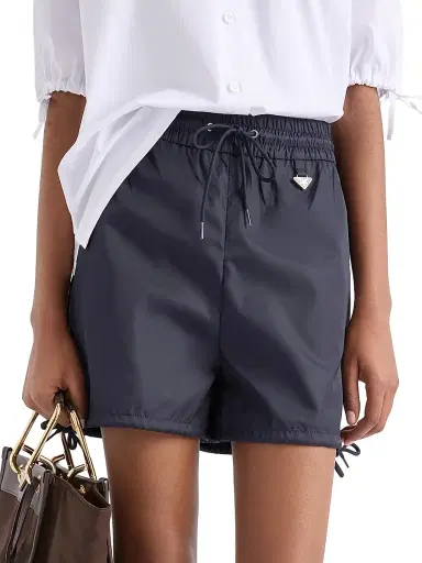 Prada Women's Re-Nylon Shorts - Blue | Thumbnail 2 Prada Women's Re-Nylon Shorts - Blue | Thumbnail 2
