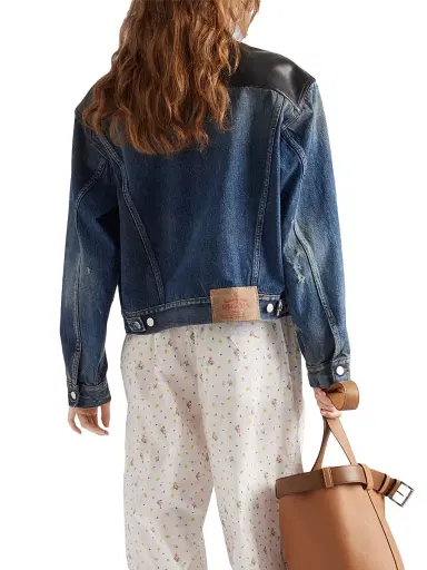 Prada Women's Denim Jacket - Blue | Thumbnail 5 Prada Women's Denim Jacket - Blue | Thumbnail 5