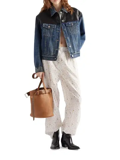 Prada Women's Denim Jacket - Blue | Thumbnail 6 Prada Women's Denim Jacket - Blue | Thumbnail 6