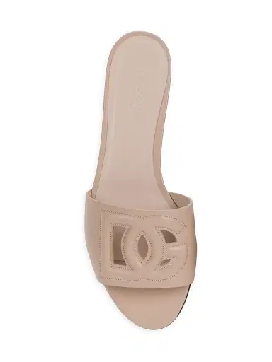 Dolce & Gabbana Women's DG Interlocked Leather Sandals - Powder Pink - Size 10.5 | Thumbnail 5 Dolce & Gabbana Women's DG Interlocked Leather Sandals - Powder Pink - Size 10.5 | Thumbnail 5