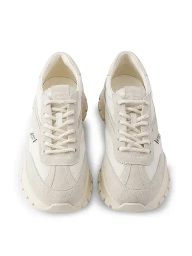 Prada Women's Mesh Fabric and Suede Sneakers - White - Size 11.5 | Thumbnail 2 Prada Women's Mesh Fabric and Suede Sneakers - White - Size 11.5 | Thumbnail 2