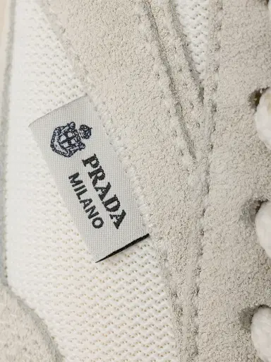 Prada Women's Mesh Fabric and Suede Sneakers - White - Size 11.5 | Thumbnail 5 Prada Women's Mesh Fabric and Suede Sneakers - White - Size 11.5 | Thumbnail 5