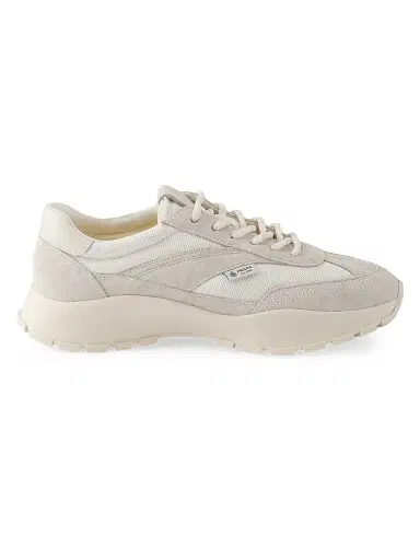 Prada Women's Mesh Fabric and Suede Sneakers - White - Size 11.5 | Thumbnail 1 Prada Women's Mesh Fabric and Suede Sneakers - White - Size 11.5 | Thumbnail 1