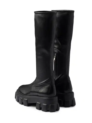 Prada Women's Monolith Stretch Nappa Boots - Black | Thumbnail 3 Prada Women's Monolith Stretch Nappa Boots - Black | Thumbnail 3
