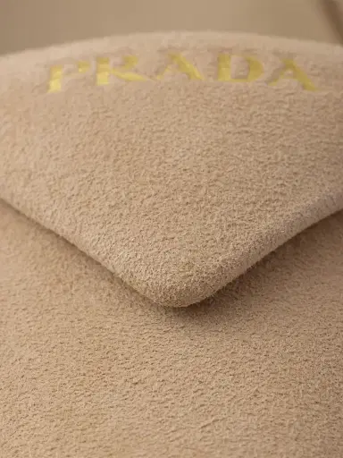 Prada Women's Suede 75MM Slingback Pumps - Beige Khaki | Thumbnail 5 Prada Women's Suede 75MM Slingback Pumps - Beige Khaki | Thumbnail 5