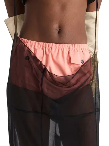 Prada Women's Poplin Shorts - Orange - Size 00 | Thumbnail 2 Prada Women's Poplin Shorts - Orange - Size 00 | Thumbnail 2
