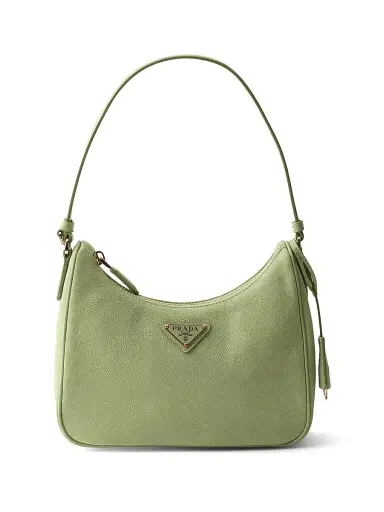 Prada Women's Re-Edition 2005 Nubuck and Saffiano Leather Shoulder Bag | Thumbnail 1 Prada Women's Re-Edition 2005 Nubuck and Saffiano Leather Shoulder Bag | Thumbnail 1