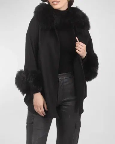 Gorski Select Wool & Lamb Cape | Thumbnail 2 Gorski Select Wool & Lamb Cape | Thumbnail 2