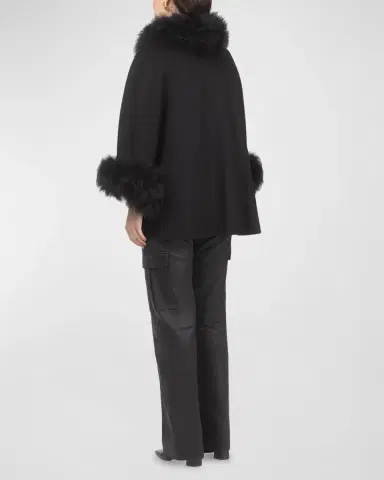 Gorski Select Wool & Lamb Cape | Thumbnail 4 Gorski Select Wool & Lamb Cape | Thumbnail 4