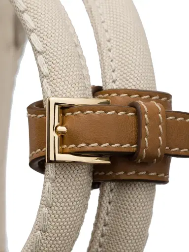 Prada Women's Jardinière Cotton Canvas Tote Bag - Beige | Thumbnail 5 Prada Women's Jardinière Cotton Canvas Tote Bag - Beige | Thumbnail 5